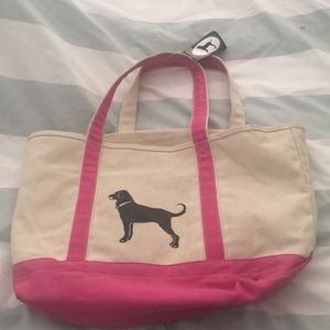 black dog tote
